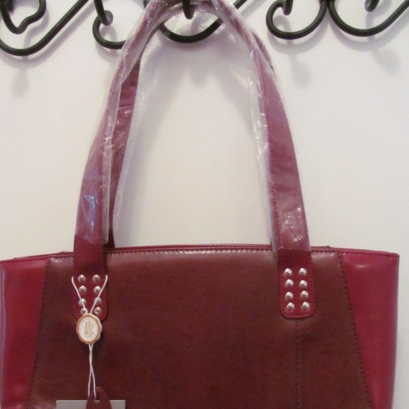 Marco New York Red Leather Bag - Picture 4 of 12